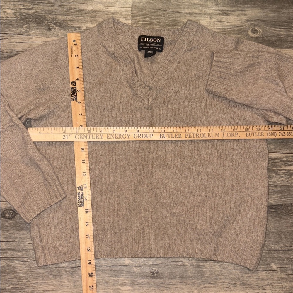 FILSON woman’s made in Scotland - 100 Geelong Lambswool  sweater - XS - Picture 3 of 7